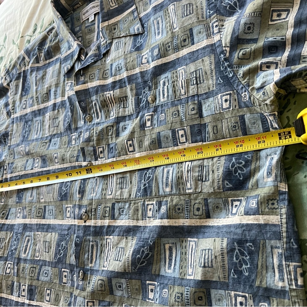 Mario Ferrari Patterned Button Up Shirt - Picture 9 of 9